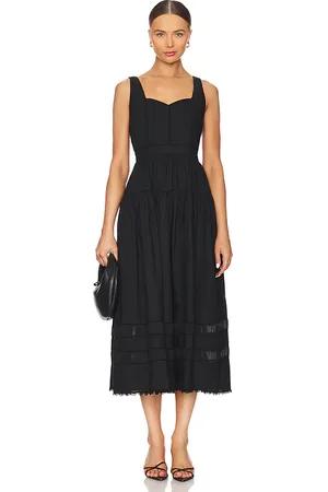 ULLA JOHNSON Isadora Dress in Black. - size 0 (also in 10, 4, 6, 8)