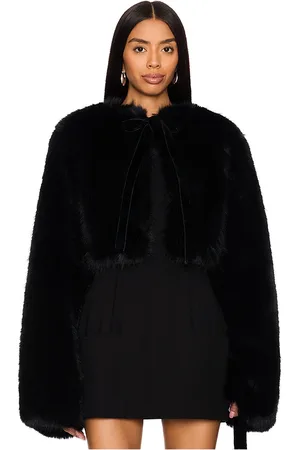 DANIELLE GUIZIO Alyana Faux Fur Jacket in . - size S/M (also in XXS/XS)