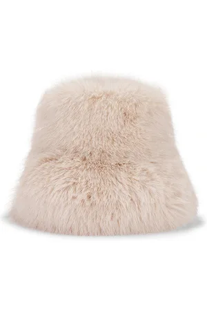 Lack of Color Snuggle Fur Bucket Hat in Ivory. - size M/L (also in S/M)