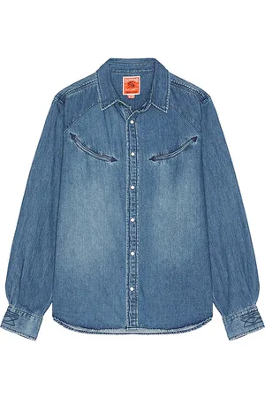 Sendero Provisions The Yoakam Pearl Snap Shirt in Blue. - size L (also in M)