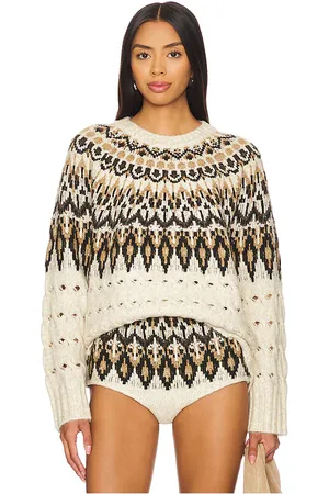 Steve Madden Suzette Sweater in Beige. - size L (also in M, S, XL, XS)