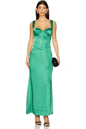 Runaway The Label Oura Maxi Dress in Green. - size L (also in M, S, XL, XS)
