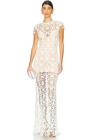 Bronx and Banco Marley Cap Sleeve Crochet Maxi Dress in . - size L (also in S, XL)