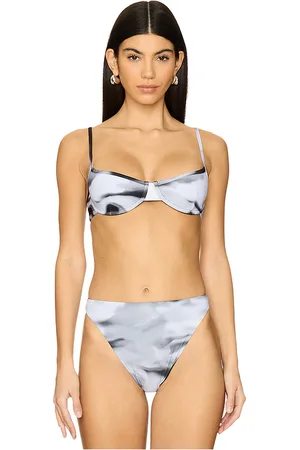 Haight Fran Bikini Top in Grey. - size M (also in S, XS)