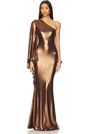 Retrofete Karma Dress in Metallic Bronze. - size S (also in XS)