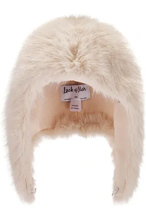 Lack of Color Snuggle Fur Hood in Ivory. - size M/L (also in S/M)