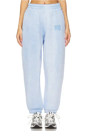 Alexander Wang Essential Classic Sweatpant With Puff Paint Logo in Baby Blue. - size S (also in XS)