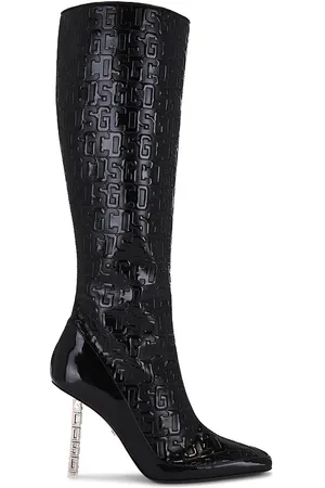 GCDS Patent Monogram Logo Chain Boots in . - size 36 (also in 37, 38, 39, 40)