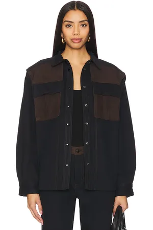 Frame The Equestrian Shirt in Black. - size M (also in XS)