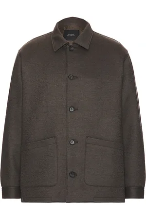 Saturdays NYC Coverall Wool Shirt Jacket in Brown. - size L (also in M, XL/1X)