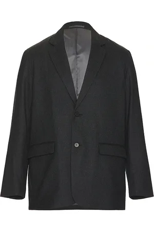 Saturdays NYC Wool Saxony Tailored Jacket in Grey. - size L (also in M, S, XL/1X)
