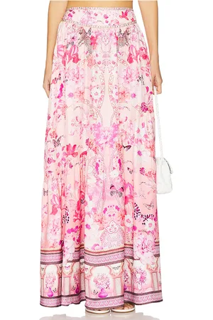 Camilla Skirt With Shaped Seam in Rose. - size M (also in S)