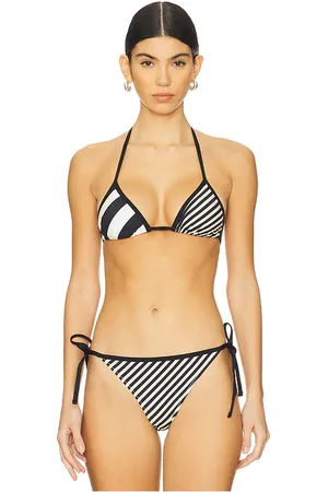 Solid Iris Bikini Top in Black. - size L (also in M, XL, XS)