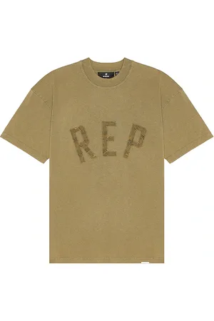 Represent Rep Applique T-Shirt in Olive. - size L (also in M, S, XL/1X)