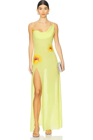 Leslie Amon Galli Hibiscus Maxi Dress in . - size M (also in S, XL, XS)