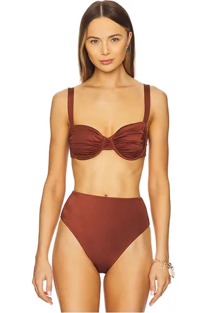 Cleobella Beckett Bikini Top in Burnt Orange. - size L (also in XL, XS)