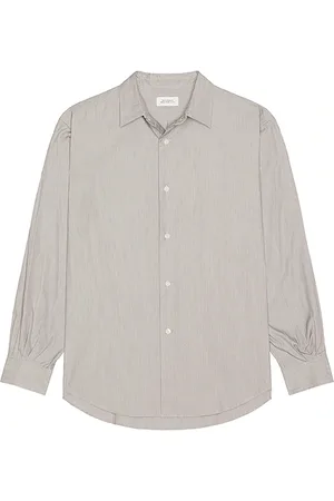 Saturdays NYC Regular Collar Stripe Shirt in Blue. - size L (also in M, S, XL/1X)