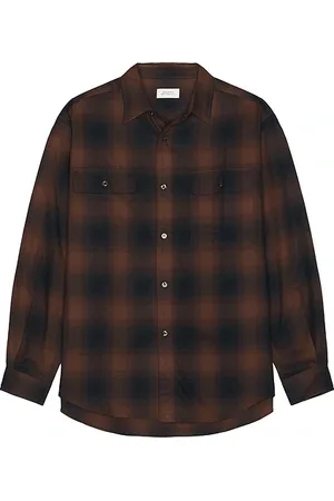 Saturdays NYC Ombre Check Work Shirt in . - size L (also in M, S)