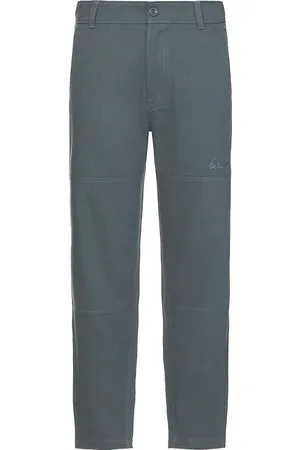 Bound Straight Work Pant in Blue. - size M (also in S, XL/1X)