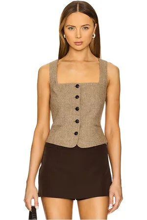 RAG&BONE Mariana Vest in Brown. - size 10 (also in 12, 14, 16, 2, 8)
