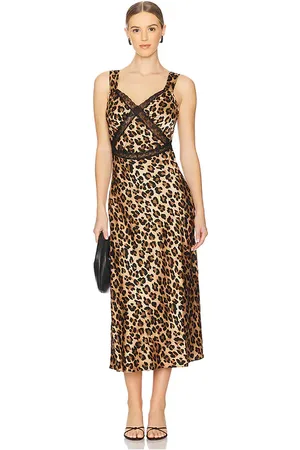 Bardot Emory Satin Slip Dress in Brown. - size 10 (also in 12, 2, 4, 6, 8)