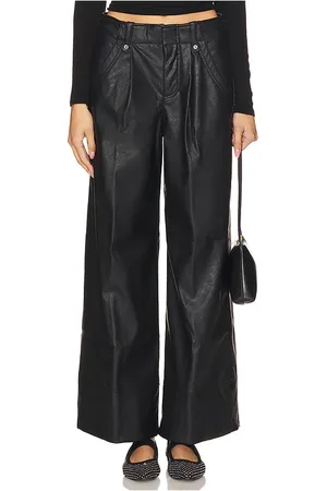 Free People X REVOLVE Afton Faux Leather Trouser in . - size 0 (also in 10, 12, 14, 2, 6, 8)