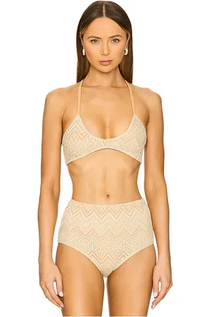 Free People X REVOLVE x free-est Crochet Misty Crop Top in Beige. - size L (also in M, S, XL, XS)