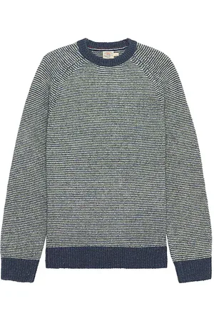 Faherty Donegal Crew Sweater in Blue. - size S (also in XL/1X)