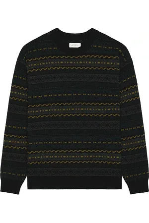 Saturdays NYC Classic Pattern Knit Sweater in Black. - size L (also in M)