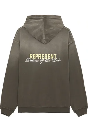 Represent Patron Of The Club Hoodie in Grey. - size L (also in XL/1X)