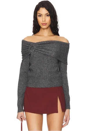ASTR Wylie Sweater in Grey. - size L (also in M, S, XL/1X, XS)