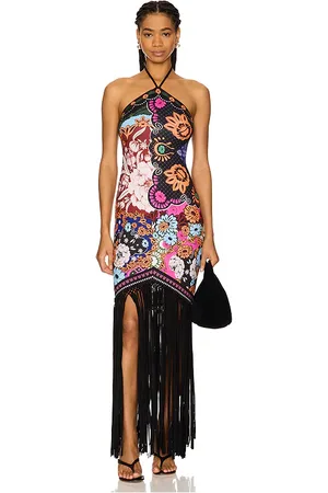 Agua Bendita X REVOLVE Allis Midi Dress in Black. - size L (also in M, S)