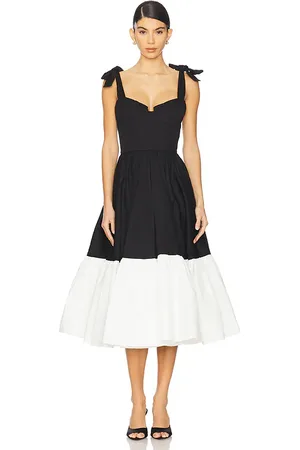 Bronx and Banco Catalina Midi Dress in Black,White. - size M (also in S, XL, XS)