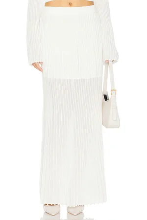 CLEA Manning Knit Skirt in Ivory. - size L (also in M, S, XS)
