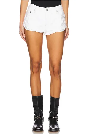 ONE TEASPOON Bandits Low Waist Denim Short in White. - size 32 (also in 33, 34)