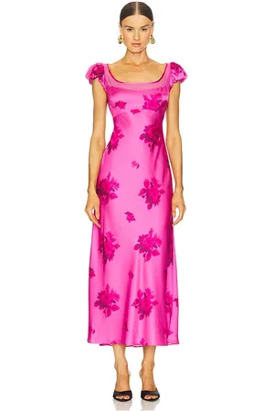 LOVESHACKFANCY Joelette Dress in Pink. - size 0 (also in 12, 8)