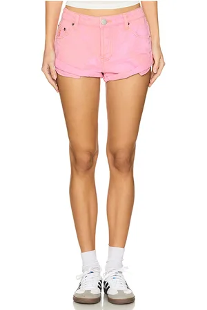 ONE TEASPOON Bandits Low Waist Denim Short in Pink. - size 24 (also in 26, 27, 28, 29, 30, 31, 33)