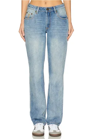 ONE TEASPOON Truckers Mid Waist Straight Leg Jeans in Blue. - size 25 (also in 26, 27, 28, 31)