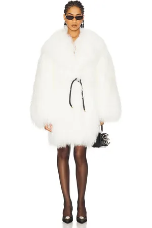 Self-Portrait Shearling Coat in . - size L (also in M, S)