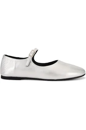 Freda Salvador Aubrey Mary Jane in Metallic Silver. - size 10 (also in 6, 6.5, 7, 7.5, 8)