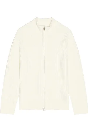 THEORY Tomas Full Zip Sweater Jacket in White. - size L (also in S, XL/1X)