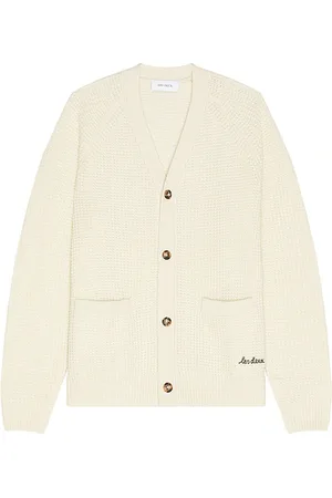 Les Deux Grady Waffle Cardigan in White. - size L (also in S)