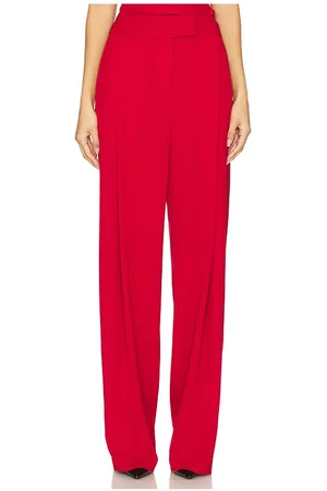 The Sei Boyfriend Trouser in Red. - size 0 (also in 2)