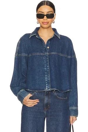 Frame The Bubble Shirt in Blue. - size L (also in M, S, XL, XS)