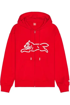 ICECREAM Haymaker Full Zip Hoodie in Red. - size L (also in M, XL/1X)