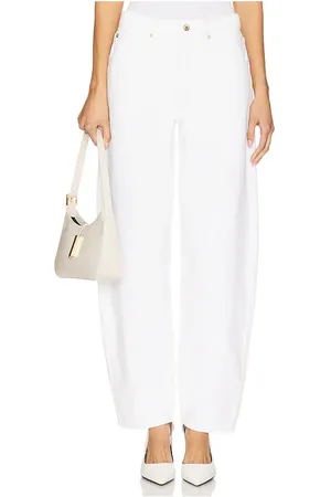 Frame Low Slung Barrel in White. - size 27 (also in 28, 29, 30, 31, 32, 33, 34)