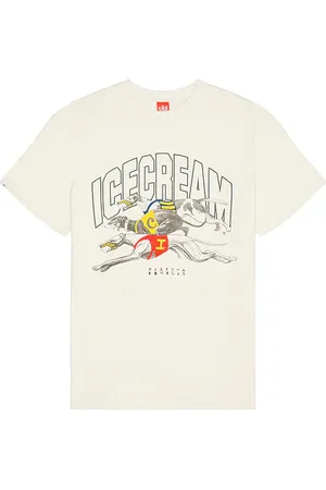 ICECREAM The Race Oversize Tee in Cream. - size L (also in M, S, XL/1X)