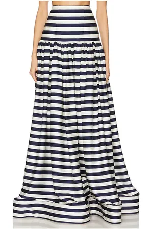 Bronx and Banco Quinn Striped Maxi Skirt in Navy & White in Navy. - size M (also in S)