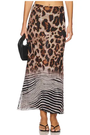 Agua Bendita X REVOLVE Brace Maxi Skirt in Brown. - size L (also in M, S)