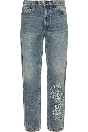 ED HARDY Skull Loose Fit Jean in Blue. - size 28 (also in 30, 34)